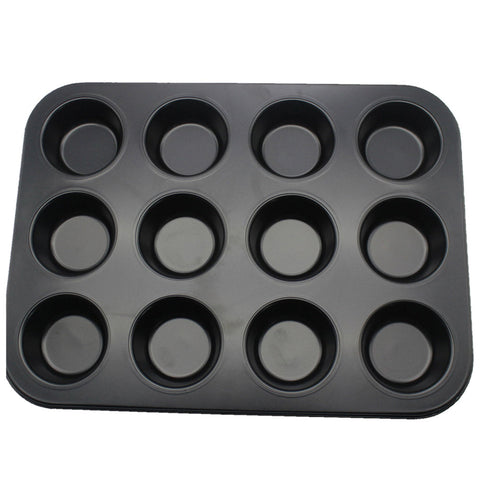 12 Hole Cupcake Tray, Muffin Pan non stick cupcake baking pan kitchen utensil